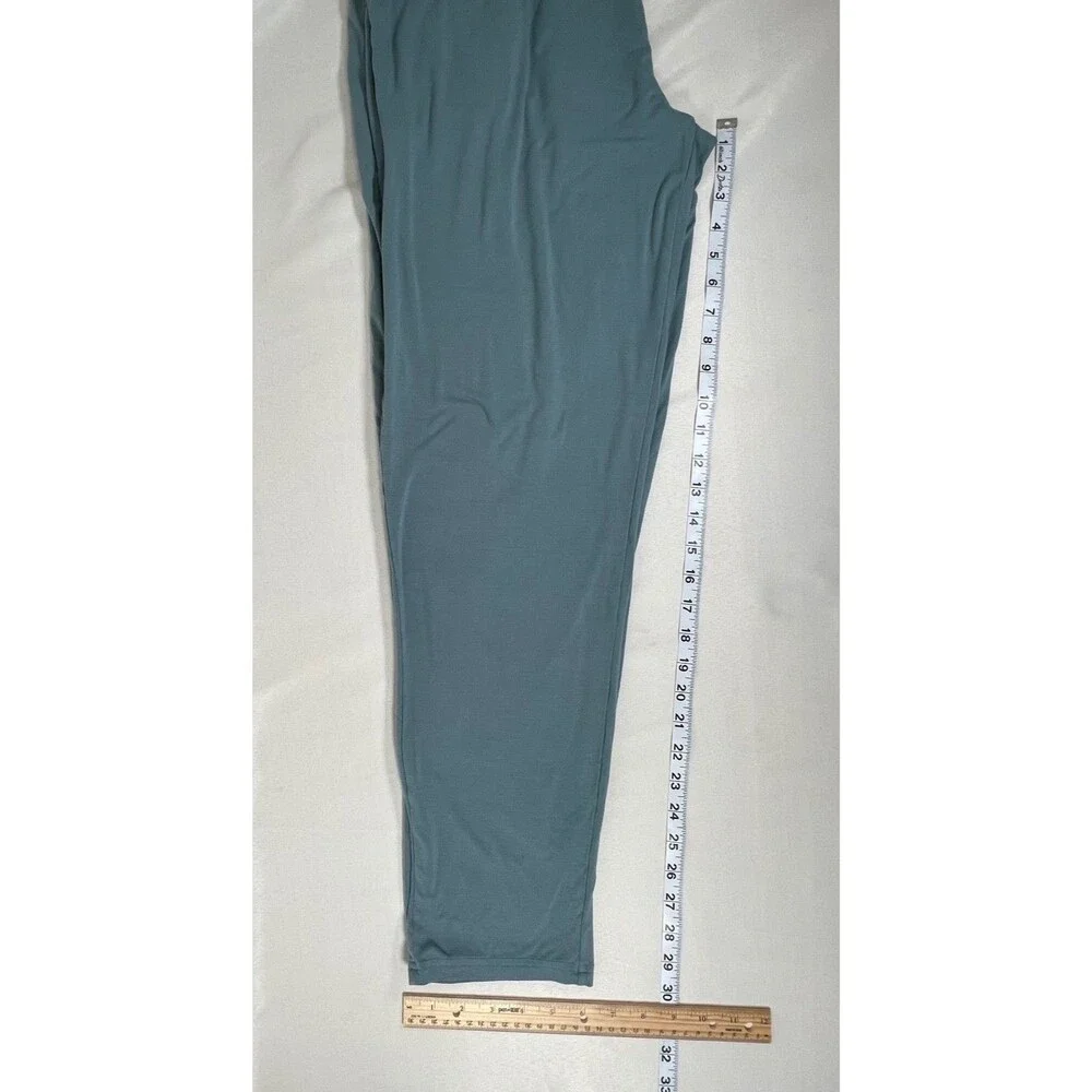 Cozy Earth Bamboo Teal Blue Pajama Lounge Pants Drawstring Men’s L Athleisure